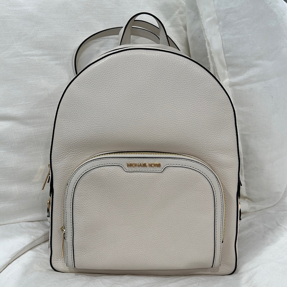 Michael Kors Jaycee Large Backpack - Light Cream good condition